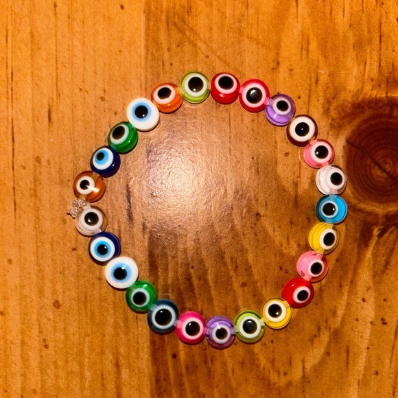 Multicolored Evil Eye Bracelet - Picture 5 of 5
